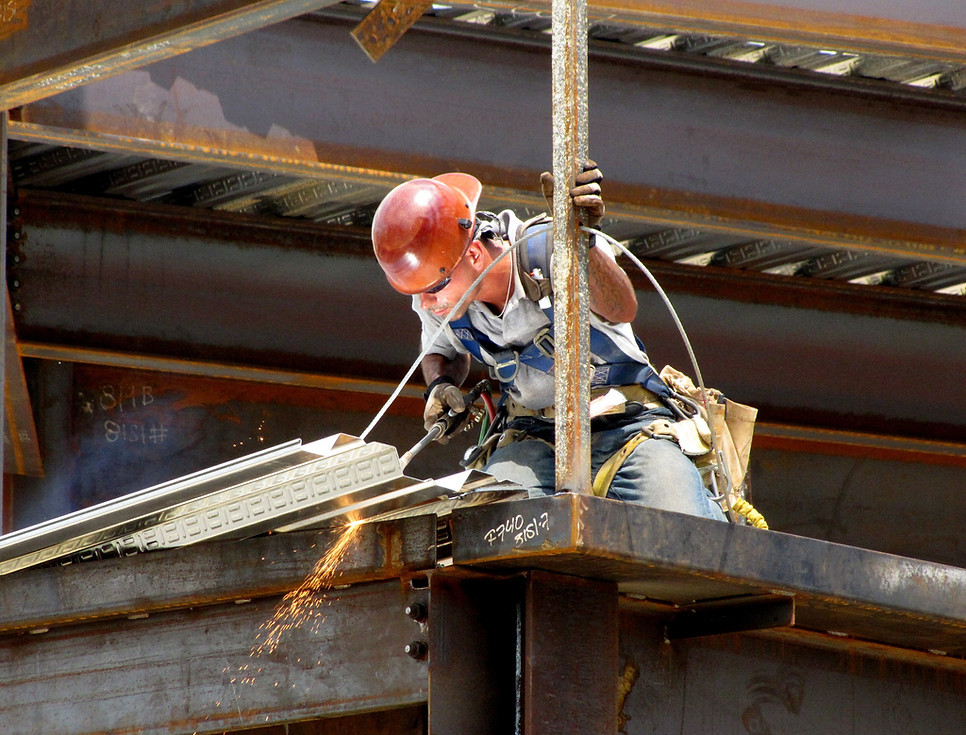 Construction Worker Welding