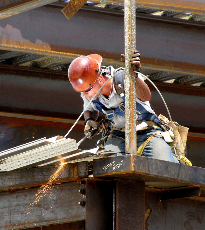 Construction Worker Welding