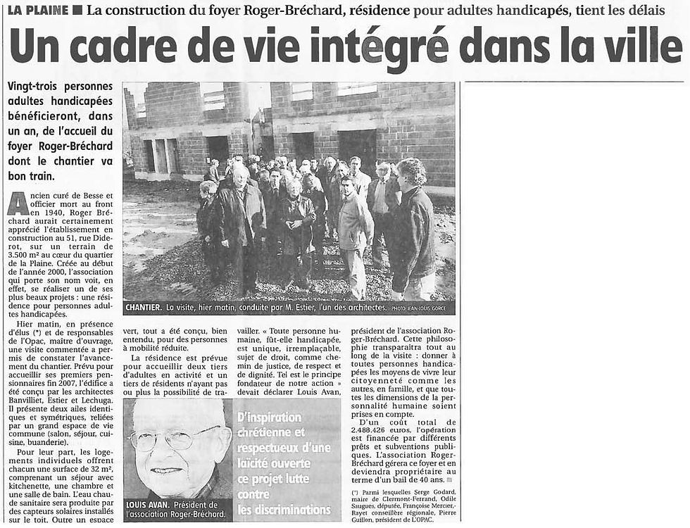 2008 - Foyer Bréchard à Clermont-Fd