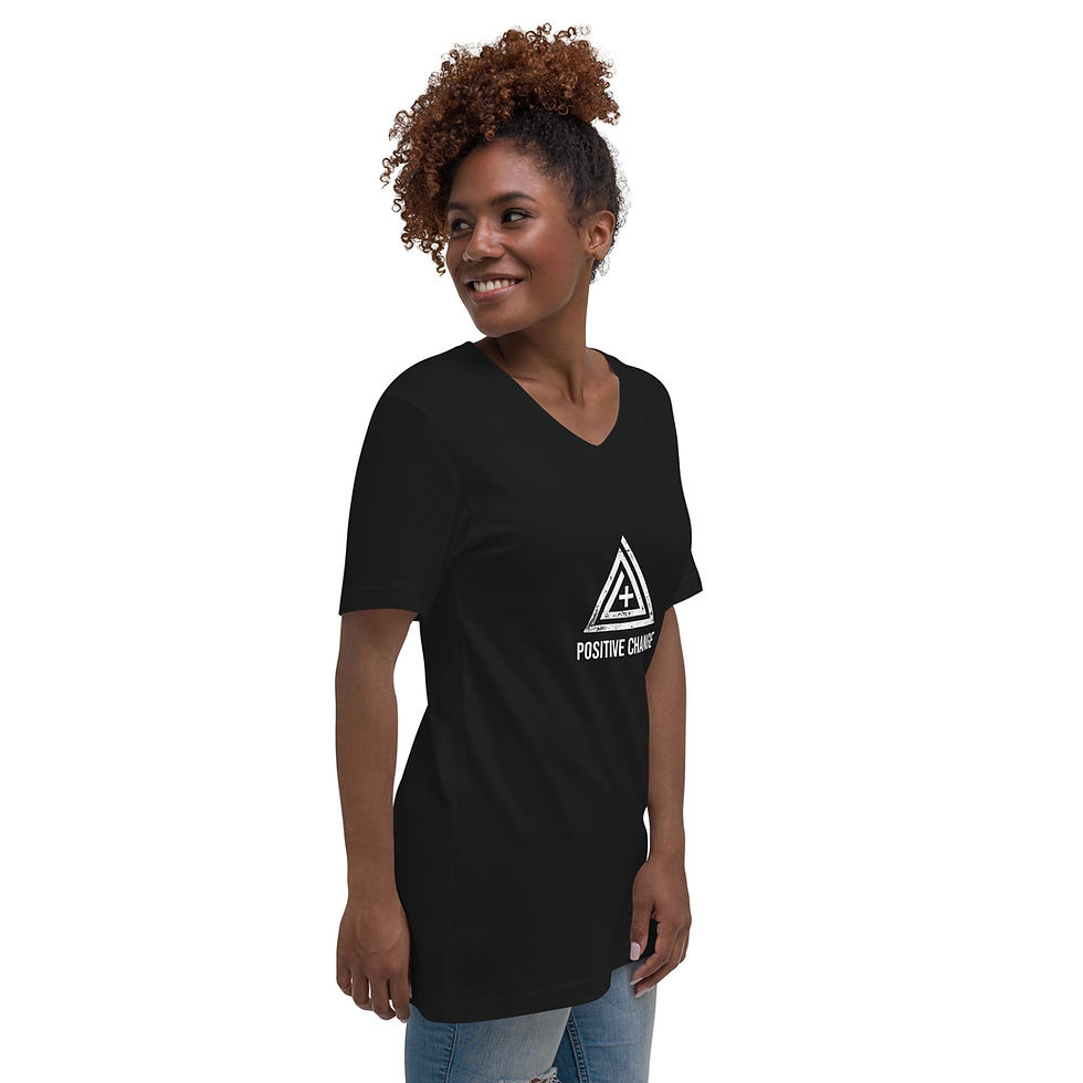 Thumbnail: "Positive Change" Short Sleeve V-Neck T-Shirt