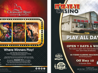 Look for Clearwater River Casino & It'se-Ye-Ye Casino's new ads in Lewiston Idaho's