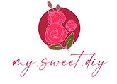 My Sweet DIY logo: A red wine circle with three roses, three blooms, and two green leaves, surrounded by 'My Sweet DIY' text.