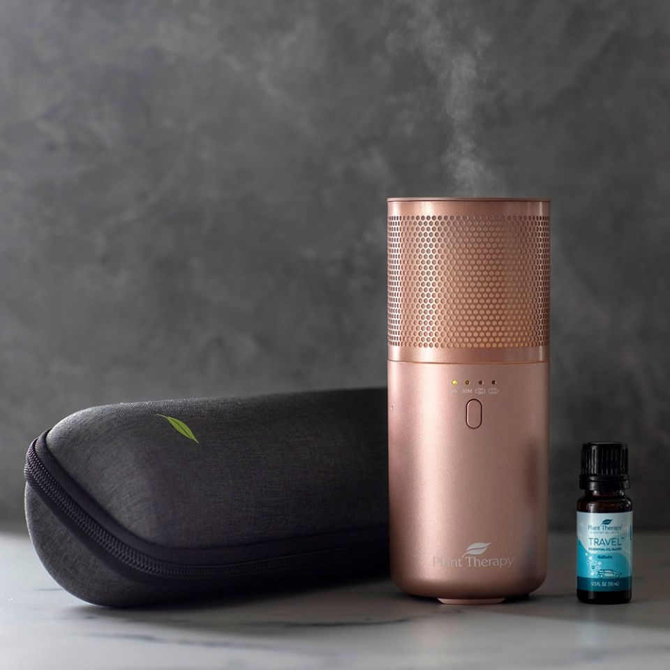 Thumbnail: Rose Gold Portable Diffuser with Travel Pack