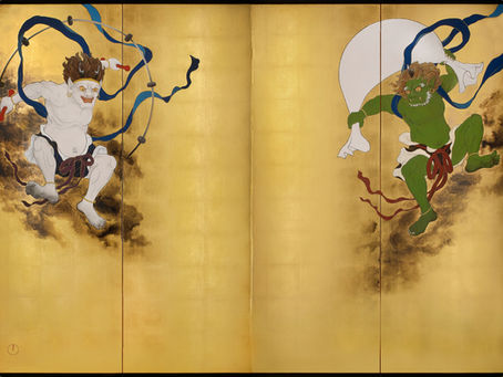 風神雷神図屏風 / Fujin Raijin Folding Screen BY NAOKI KOYANO