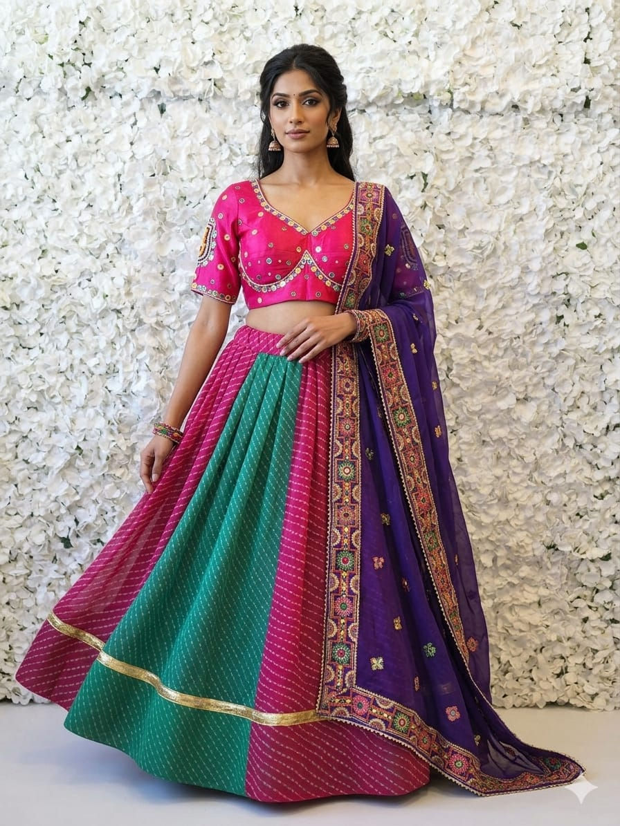 Multicolor Traditional Chaniya Choli Set