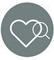 Icon Herz mit Lupe