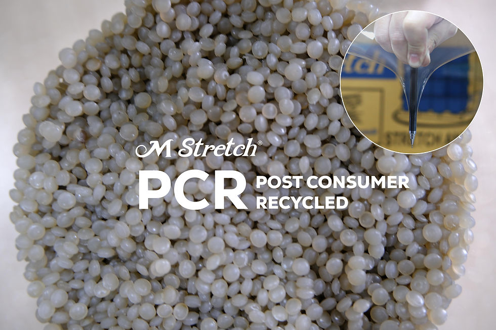 Pallet stretch wrap is recycled into LLDPE pellets