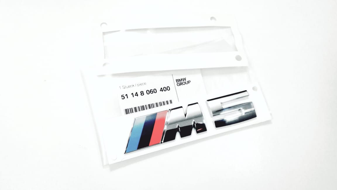 Bmw M5 Emblema Porta Mala Original Reposição 51 14 8 060 400