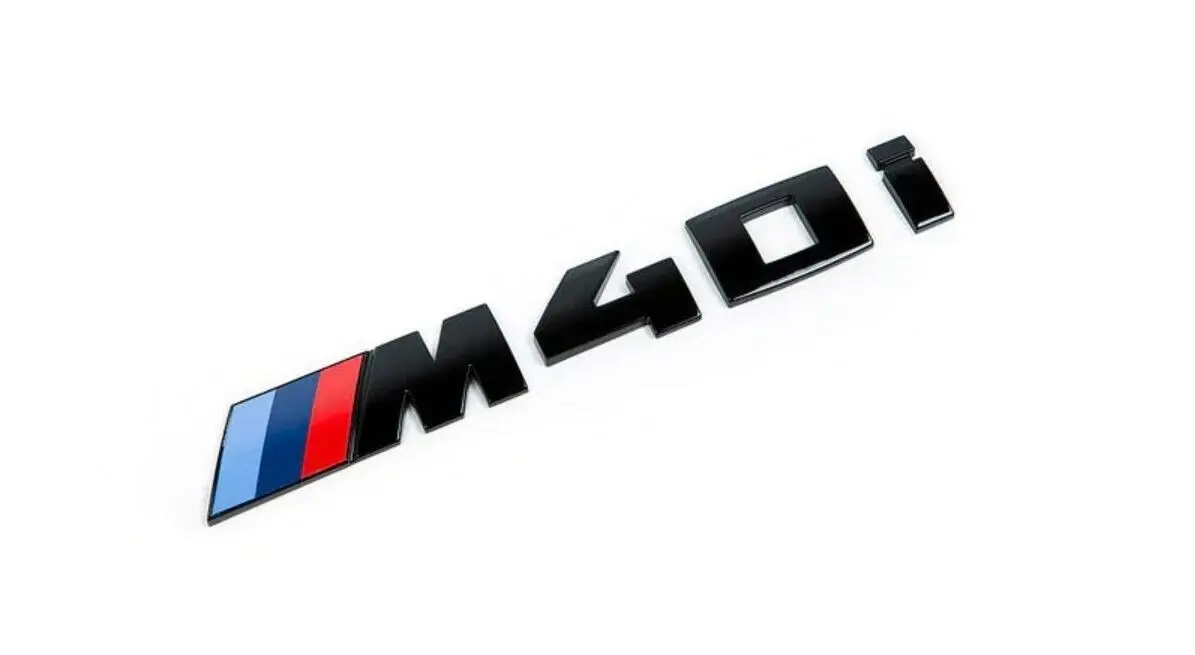 Bmw M40i Emblema M40i 100% Original Bmw Em Black Piano
