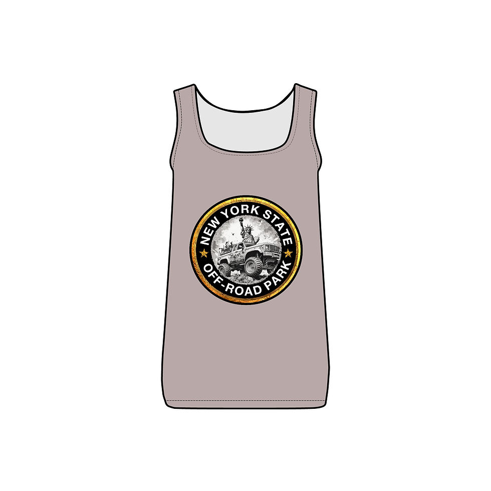 Thumbnail: New York State Off-Road Park Women's Micro Ribbed Tank - Black Logo