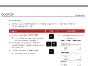 Tagesabschluss korrekt und schnell gemacht mit der Registrierkasse QMP von Quorion