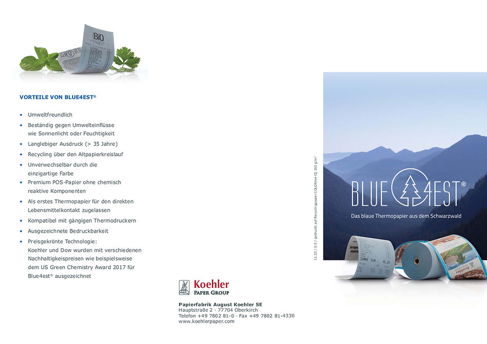 Miniaturbild: Öko-Thermobonrollen Blue4rest 57x37 5Stk.