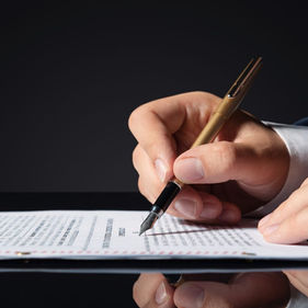 Pen Signing a Document Pen Product Photography