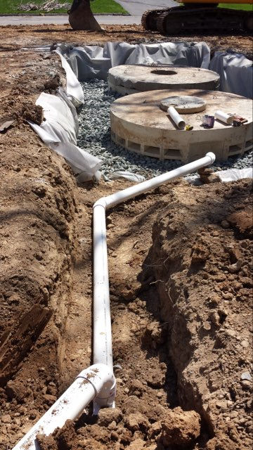 Site Drainage and Storm Water Basin Installation in Maplewood NJ by Promar Builders