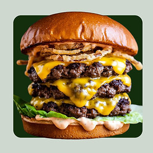 The Saucy Threesome Burger