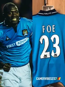 Depuis le décès de Marc-Vivien Foé, Manchester City a retiré le maillot numéro 23 que le défunt joueur portait lorsqu'il était au club !