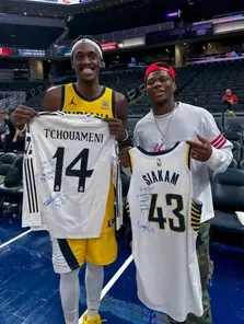 📸 Pascal Siakam x Aurelien Tchouameni #NBA 🏀⚽️🇨🇲