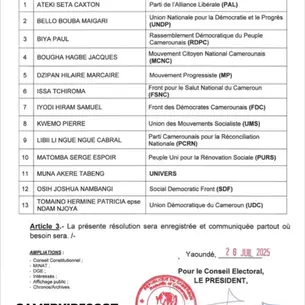 🔴Voici la liste des 13 candidats retenus par Elecam pour la présidentielle de 2025