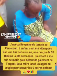 ⚫ TRISTESSE ET DOULEUR AU CAMEROUN 😥💔