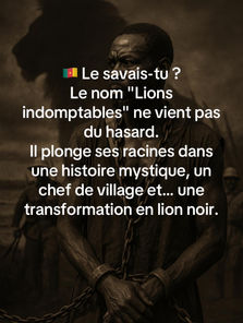 L'origine du nom" Lions Indomptables "