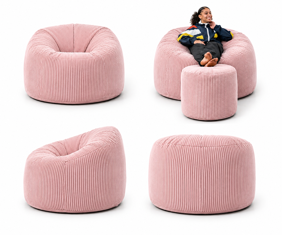 Thumbnail: Corduroy Comforter & Footstool