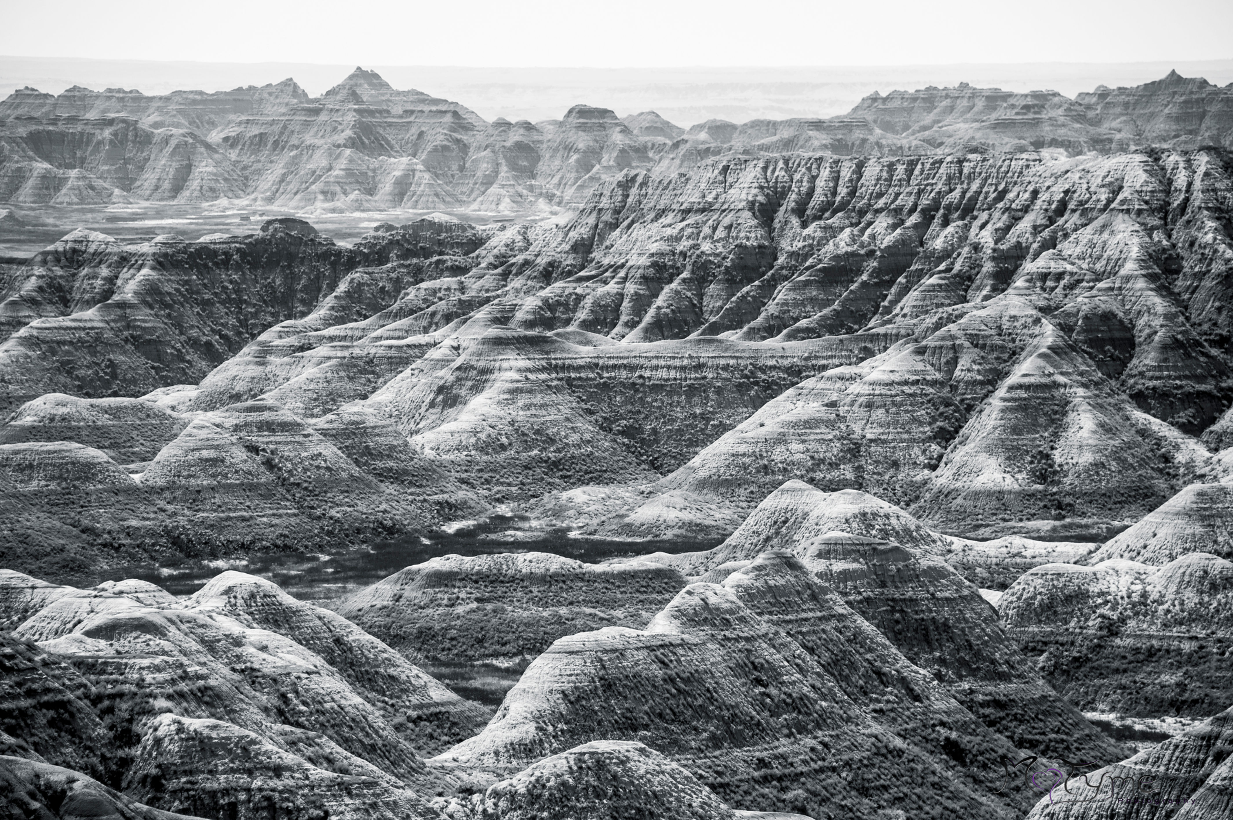 Badlands Black and White