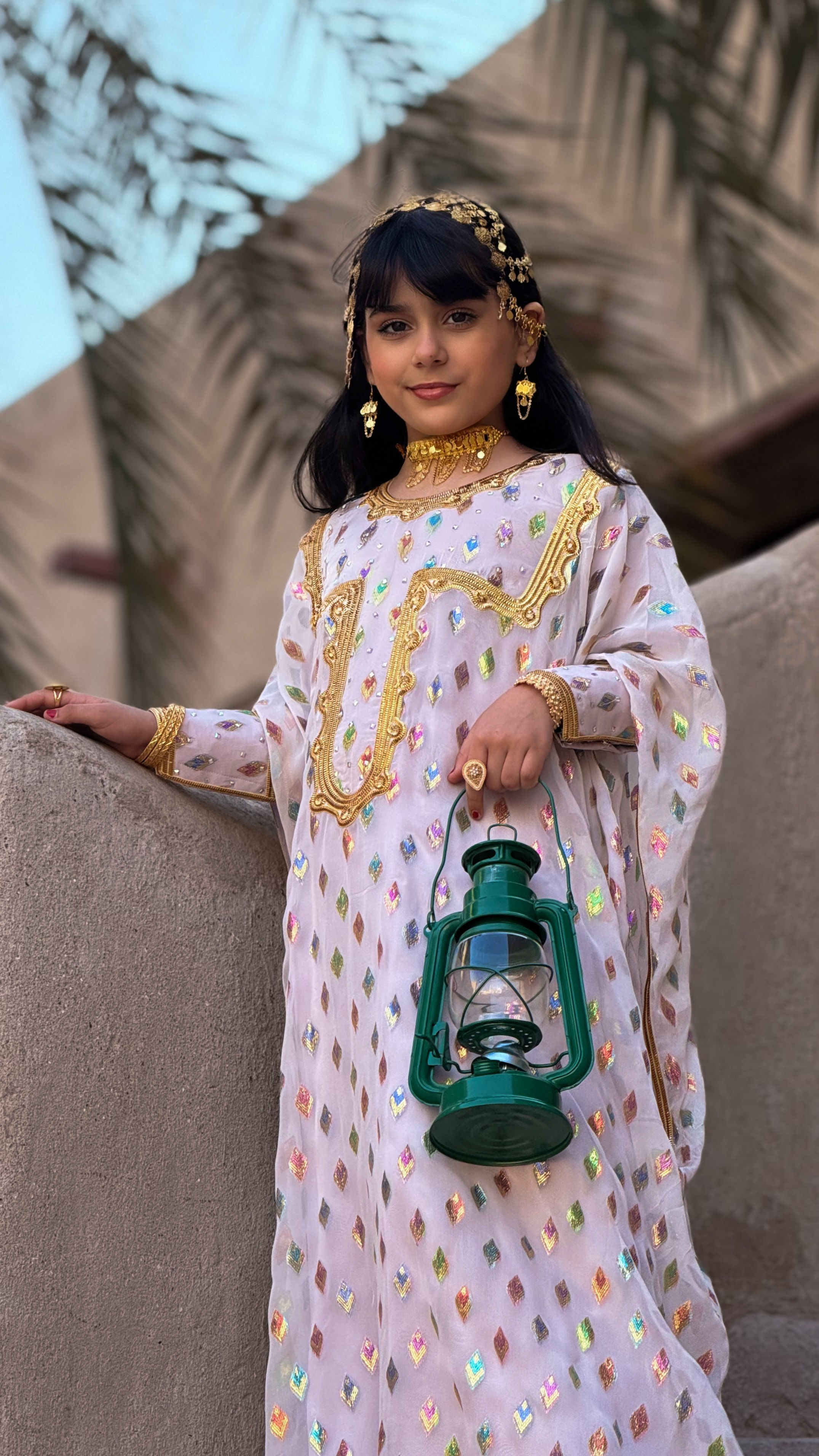 Gold Tally White Traditional Thoob