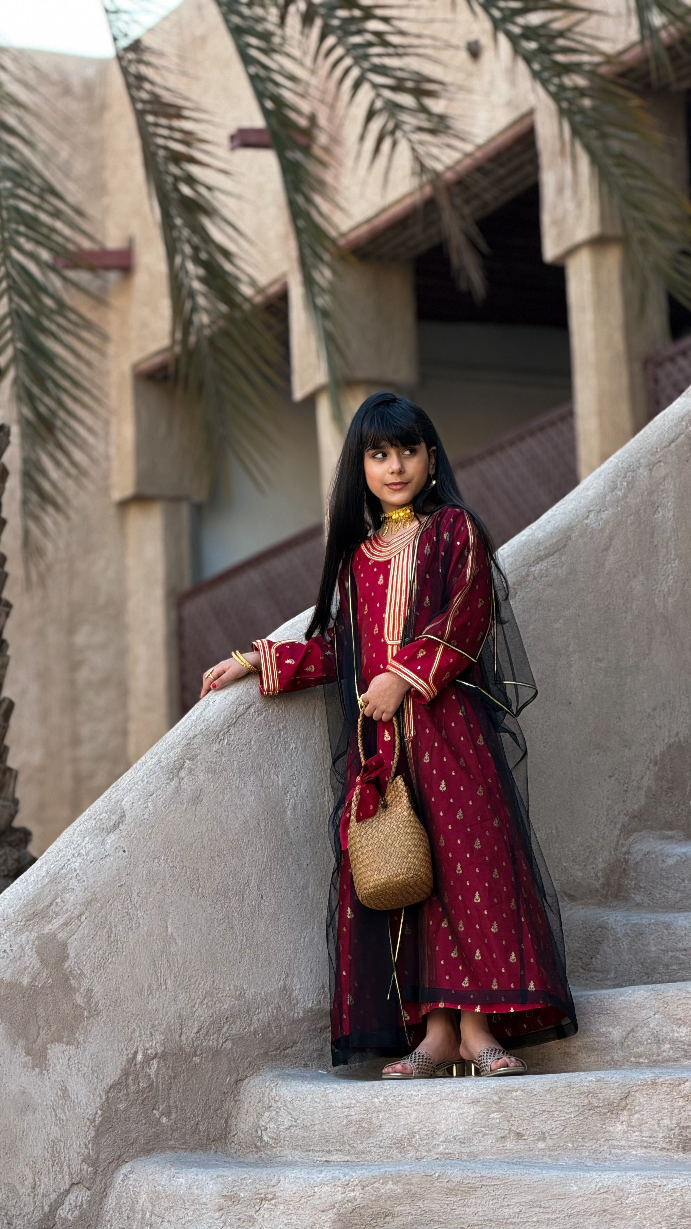 Black Tally Abaya - Hag ellailah