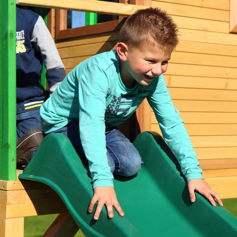 Μικρογραφία: Δεντρόσπιτο Sarah Βεράντα & 6χρωμ.Τσουλήθρα & Αμμοδόχο Ύ291εκ. κωδ. PA030.038.00