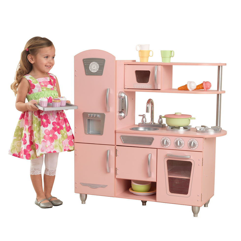 Μικρογραφία: Κουζίνα "Pink Vintage Kitchen Kidkraft "🎀Κωδ.  53179 www.worldfamilytime.com