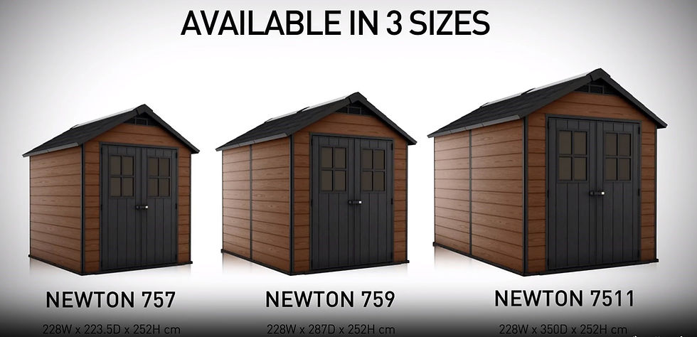 Μικρογραφία: Premium Αποθήκη  Keter Newton 757 τεχνολογία Evotech+ 223/Υ 2.50εκ Κωδ.CE2871960