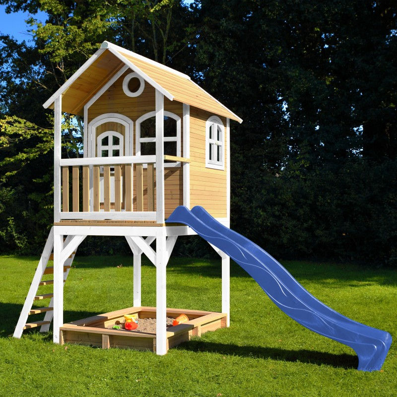 Μικρογραφία: Δεντρόσπιτο Sarah Βεράντα & 6χρωμ.Τσουλήθρα & Αμμοδόχο Ύ291εκ. κωδ. PA030.038.11