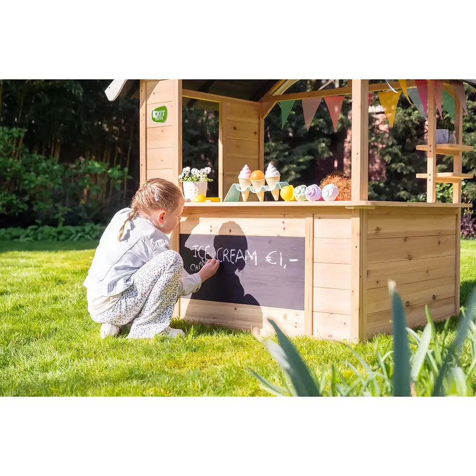 Μικρογραφία: Πλήρες Σπιτάκι Ξύλινο Φυσικό χρώμα Ύ155εκ. & 3 Δώρα Αξίας 58€ κωδ. EX50500000 worldfamilytime.com