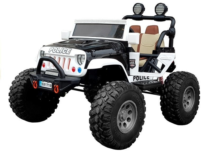 Μικρογραφία: Μεγάλο Παιδικό Αστυνομικό Jeep 4Χ4 Ηλεκτρικό  όχημα 1.4μ  κωδ:LET04440
