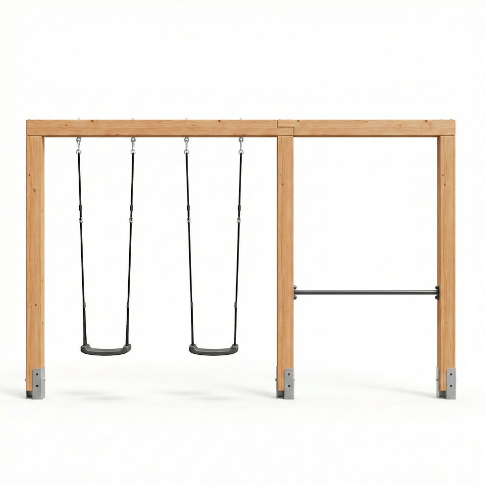 Παιδ.Χαρά διπλη ξύλινη κούνια Linea Massiv 140 με pull-up bar κωδ. 56.30.00.20 worldfamilytime.com
