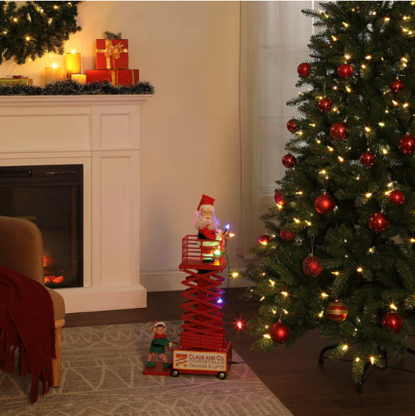 Ο Άγ.Βασίλης με Santa's Lift ,Mr.Christmas θα σας καταπλήξει  Κωδ. 24911  worldfamilytime.com