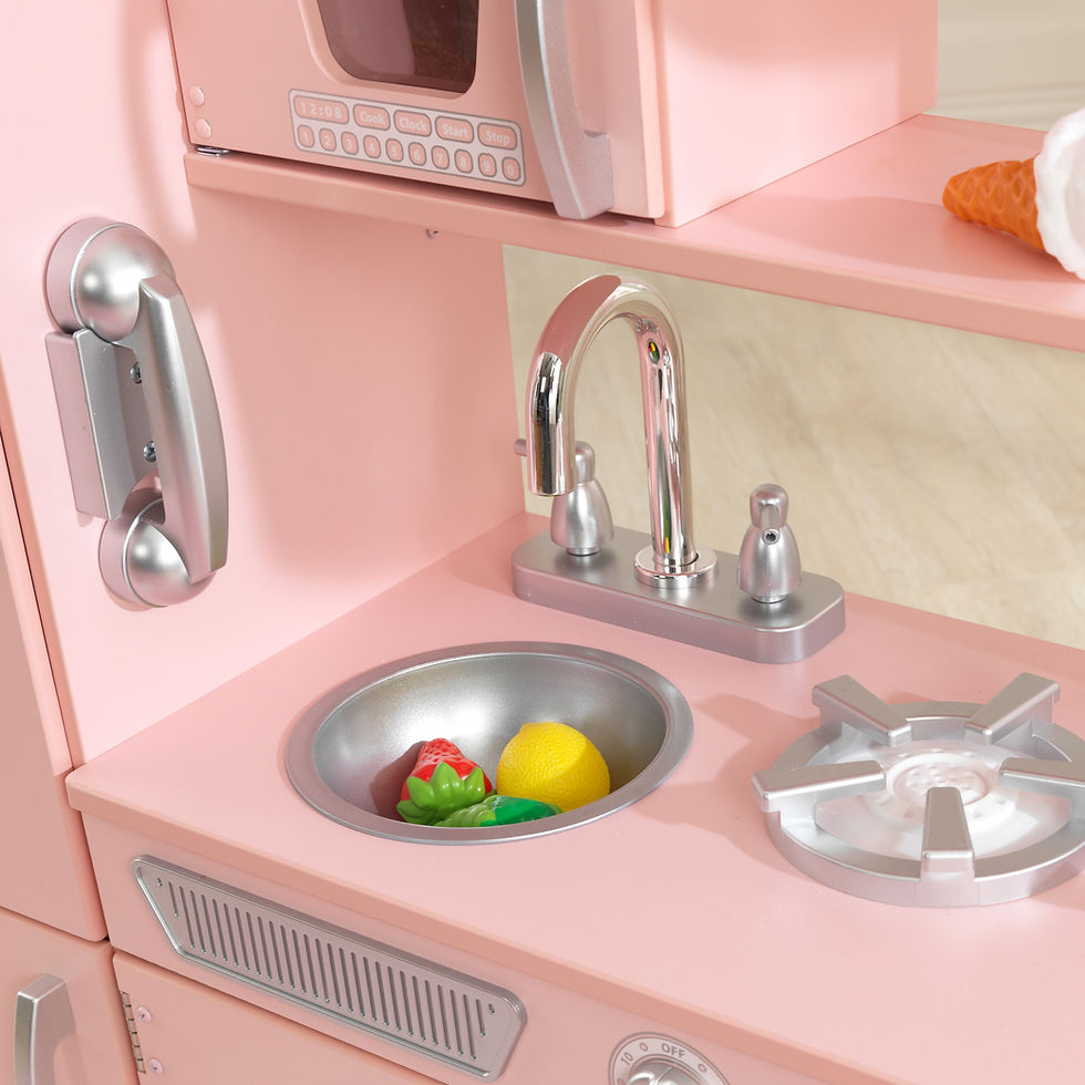 Μικρογραφία: Κουζίνα "Pink Vintage Kitchen Kidkraft "🎀Κωδ.  53179 www.worldfamilytime.com