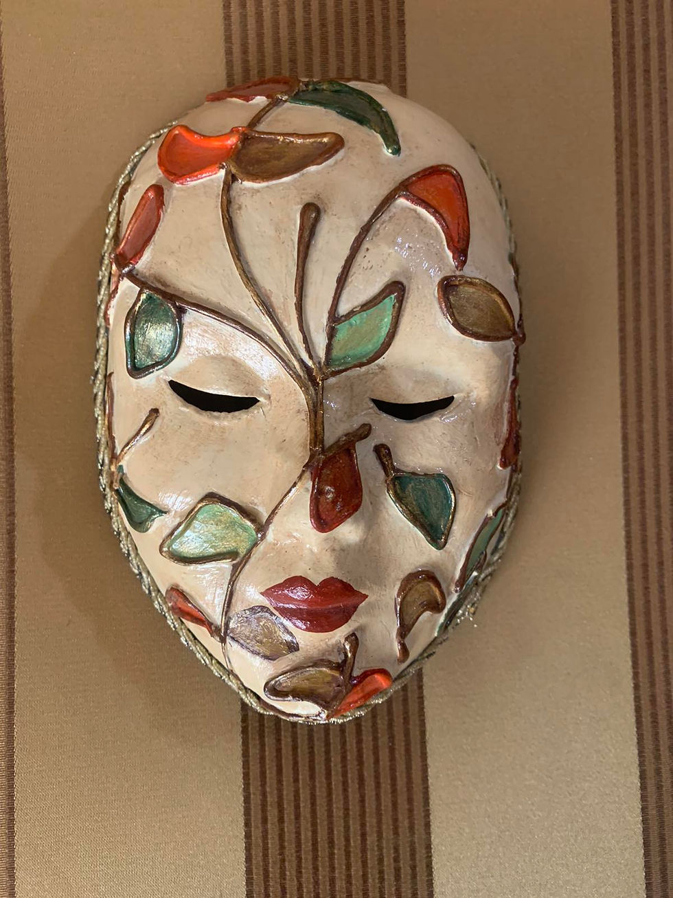 Το "Λουλούδι" Βενετσιάνικη Χειροποίητη Μάσκα  Υ18εκ. Κωδ. 1250516 worldfamilytime.com