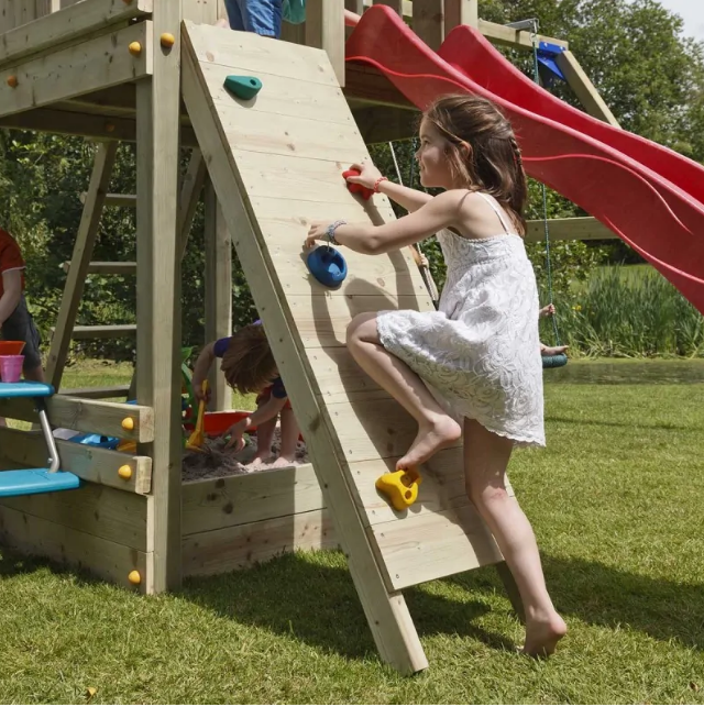 Μικρογραφία: Ξύλινος ράμπα αναρρίχησης με βράχους για ύψος πλατφόμας 120εκ. Κωδ. 080001 - 1,2 www.worldfamilytime.com