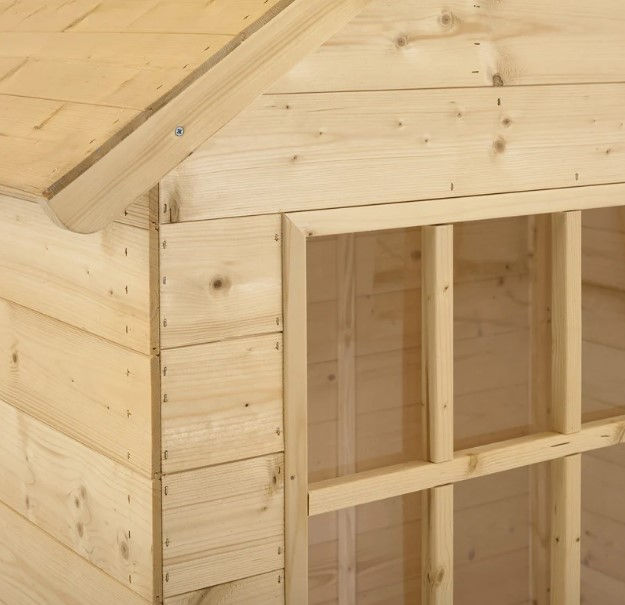 Μικρογραφία: Ξύλινο Παραδοσιακό παιδικό Σπιτάκι με πάτωμα & παράθυρα  Υ146εκατ. Κωδ. T348P  www.worldfamilytime.com