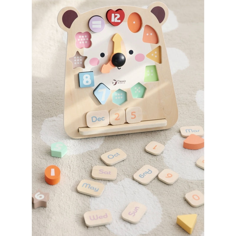 Μικρογραφία: Εκπαιδευτικό ρολόι Montessori Μαθαίνονας την ώρα,μέρες, μήνες Κωδ: LKCW20277 www.worldfamilytime.com