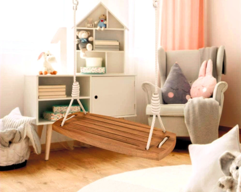 Νew Design Ξύλινη κούνια από φυσικό ξύλο μασίφ  Κωδ:AD120832