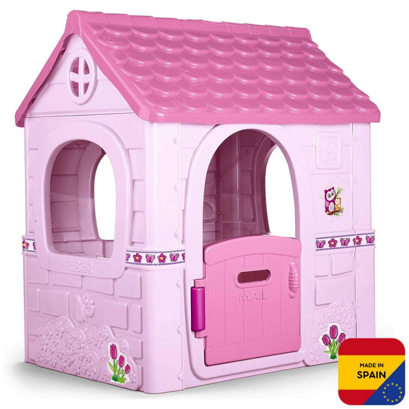 Μεγάλο Σπιτάκι Pink Playhouse παιδάκια 24μην.  ως 6χρ. ,Yψος 124εκ. Κωδ. LK12222  worldfamilytime.com