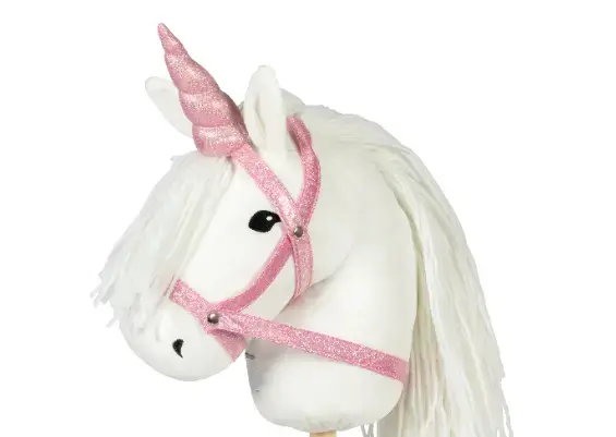 Μικρογραφία: Αξεσουάρ για άλογο κοντάρι "Κέρατο μονόκερου",καπίστρι ροζ γκλίτερ κωδ. TO184374 www.worldfamilytime.com