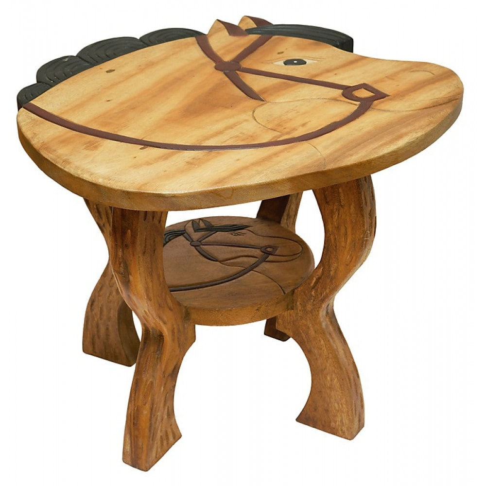 Χειροποίητο Ζωγραφιστό τραπέζι "Άλογο" κωδ. ZN87T1 worldfamilytime.com