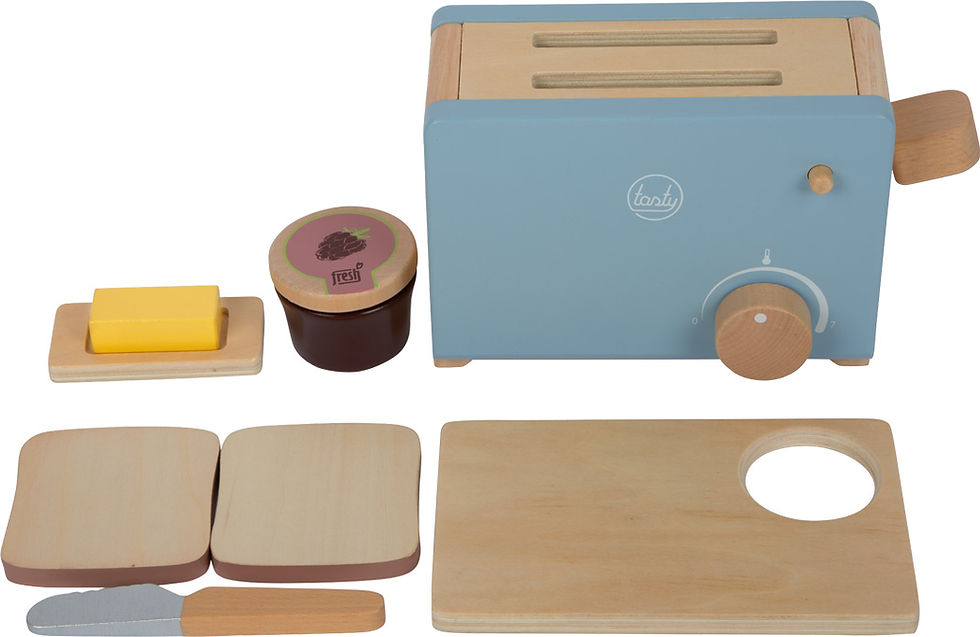 Μικρογραφία: Ποιοτικό Ξύλινο Toaster Set "tasty“ κωδ. L12246