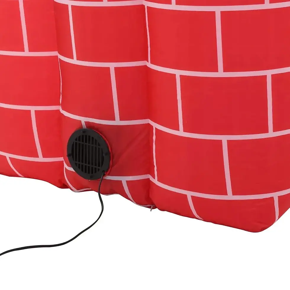 Μικρογραφία: Άγ. Βασίλης στην Καμινάδα Φουσκωτός με φώτα  Υ157εκ. κωδ. HOP1001455  worldfamilytime.com