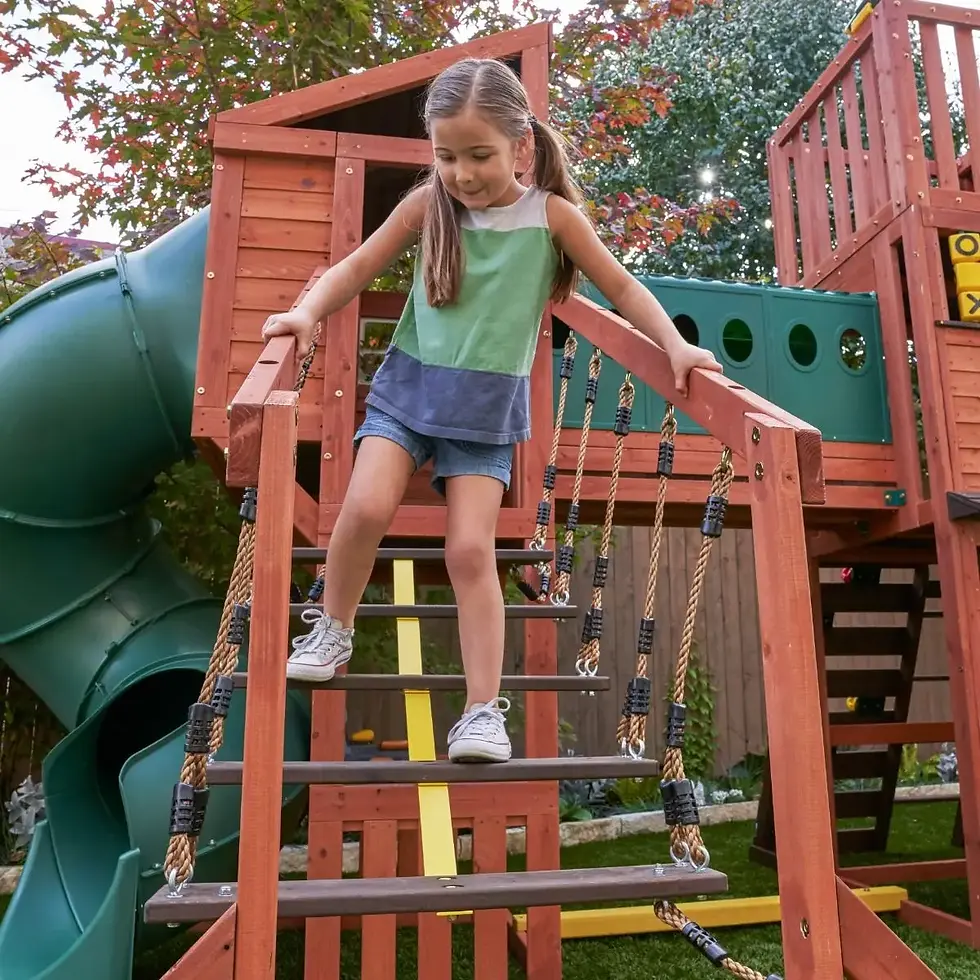 Μικρογραφία: Η Μεγαλύτερη Παιδική χαρά XXXL Outdoor  Swing Set  Playset Κωδ. F29410  worldfamilytime.com