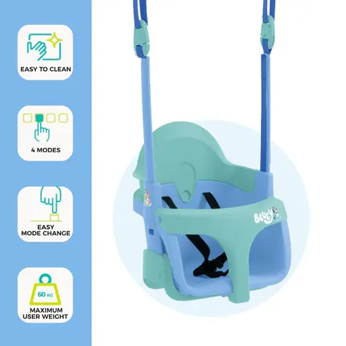 Μικρογραφία: Νέα Deluxe Βρεφική Κούνια Baby Bluey 4 σε 1 από 6μην.ως 8 χρονών κωδ. TP1016, www.worldfamilytime.com