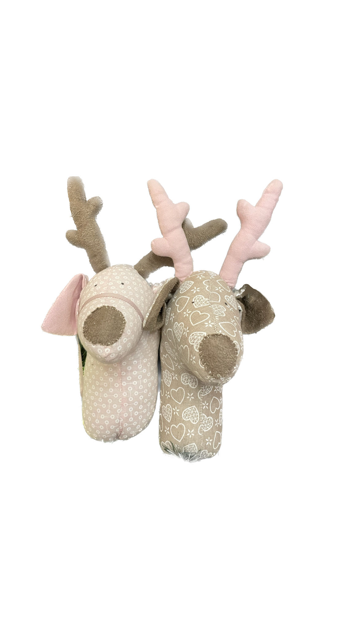 Σετ δύο τάρανδοι: Διακοσμητικοι κρεμαστοί λούτρινοι τάρανδοι  Κωδ. BEL307